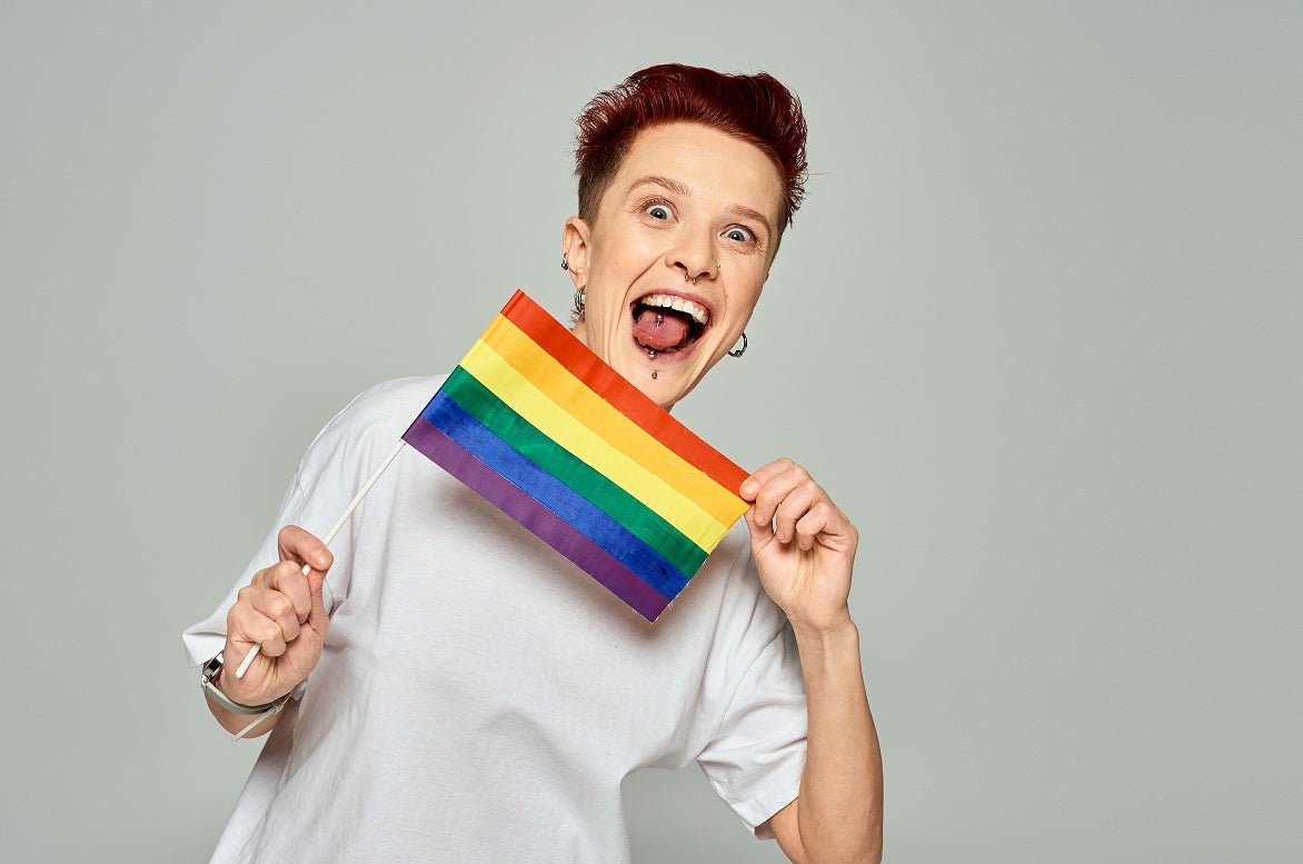 10 Pack Small Rainbow Flags on a Stick The Awareness Company