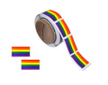 Small Rectangle Rainbow Flag Stickers (250 per Roll) The Awareness Company