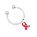 Small Red Ribbon Keychains The Awareness Company