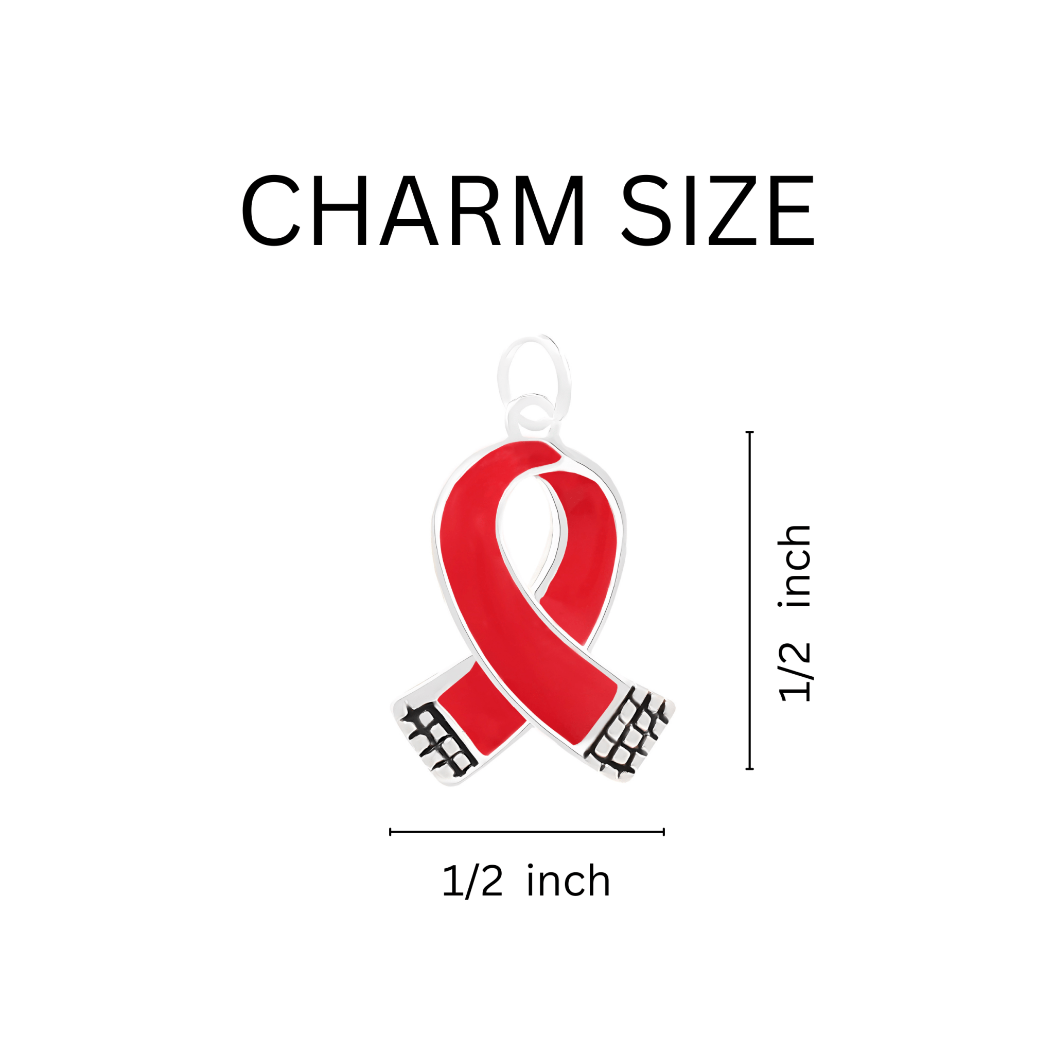 Small Red Ribbon Keychains The Awareness Company