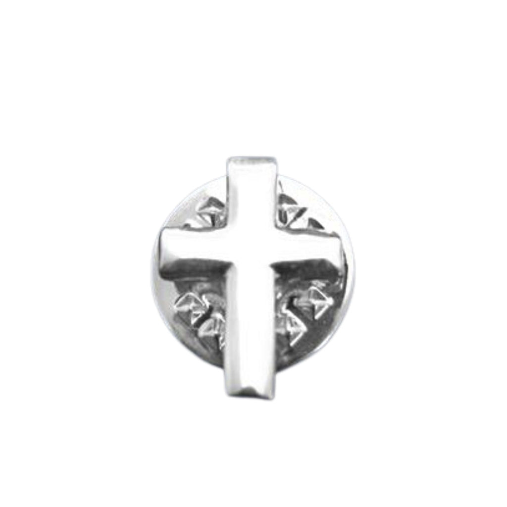 Small Silver Cross Lapel Pins The Awareness Company