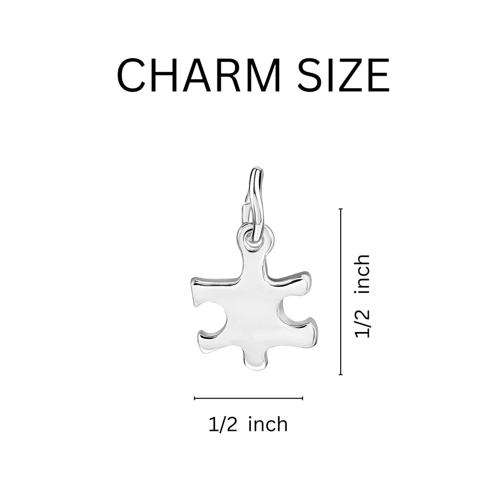 Small Size Puzzle Piece Autism Awareness Hanging Charms The Awareness Company