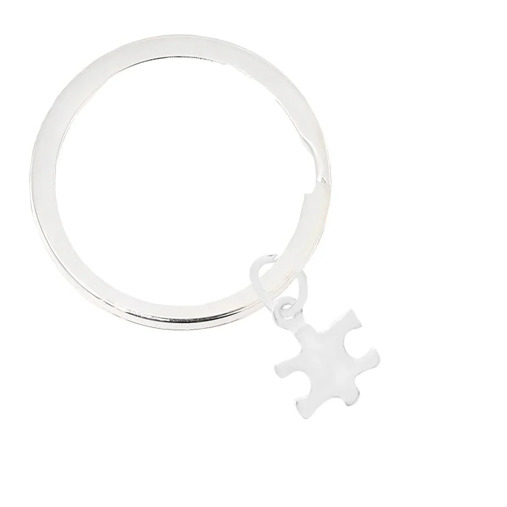 Small Size Puzzle Piece Autism Awareness Split Style Key Chains The Awareness Company