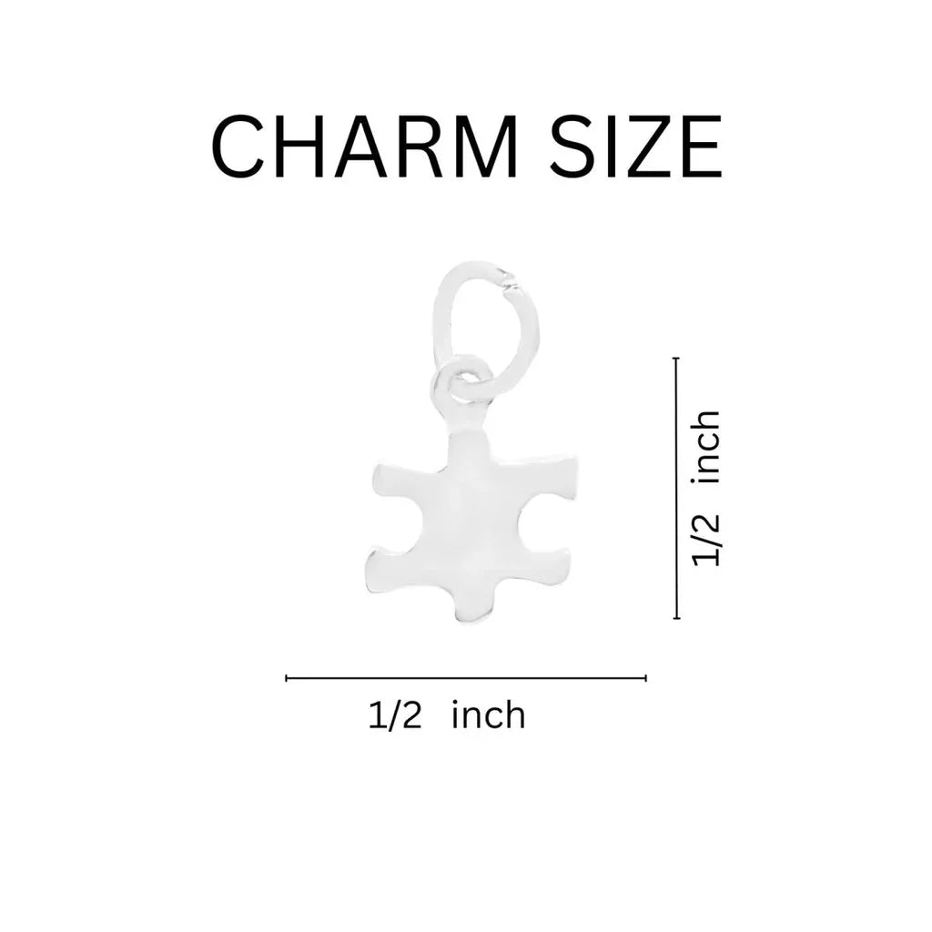 Small Size Puzzle Piece Autism Awareness Split Style Key Chains The Awareness Company