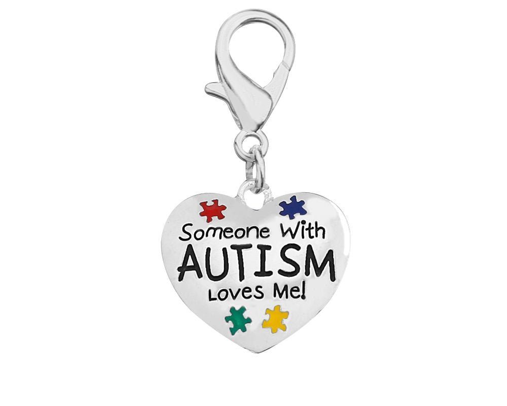 Someone Loves Me Autism Awareness Hanging Charms The Awareness Company