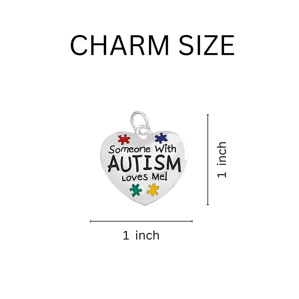 Someone Loves Me Autism Awareness Horseshoe Key Chains The Awareness Company
