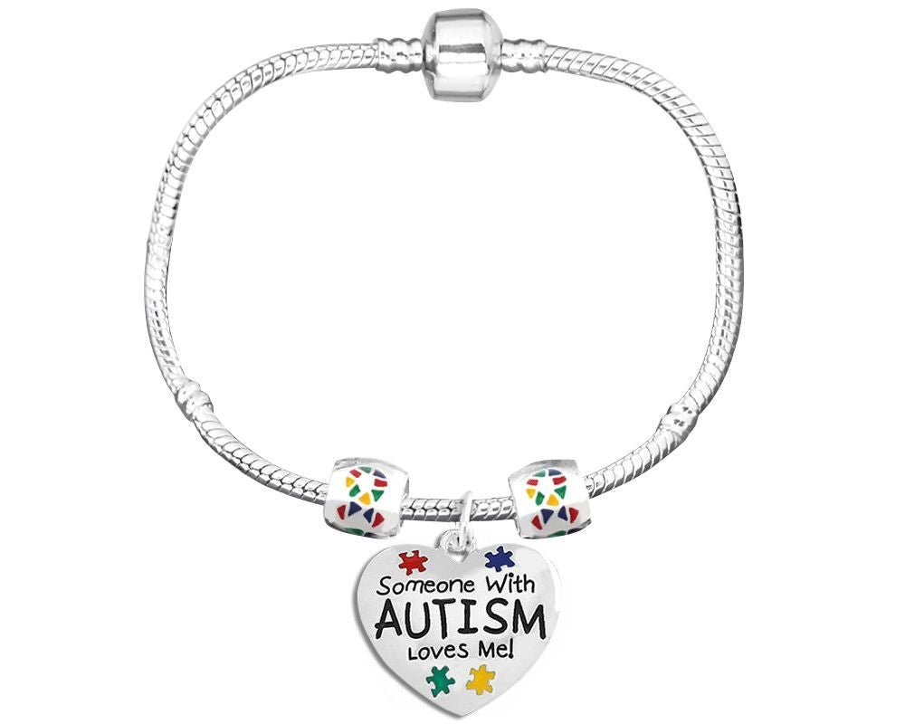 Someone Loves Me Autism Charm Bracelets The Awareness Company