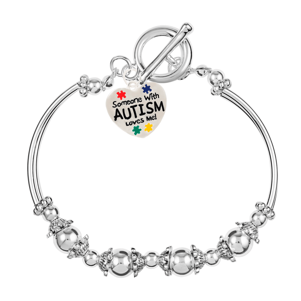 Someone Loves Me Autism Partial Beaded Bracelets The Awareness Company