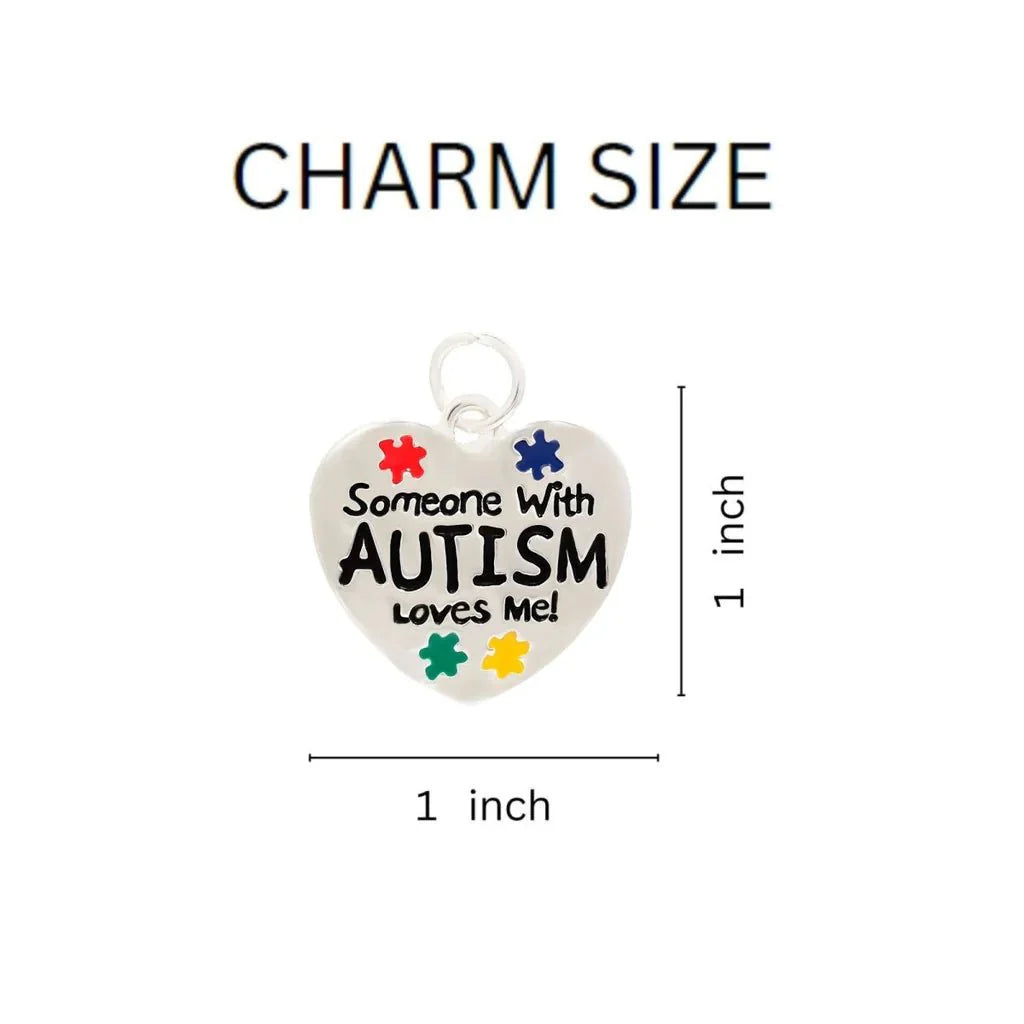 Someone Loves Me Autism Split Style Key Chains The Awareness Company