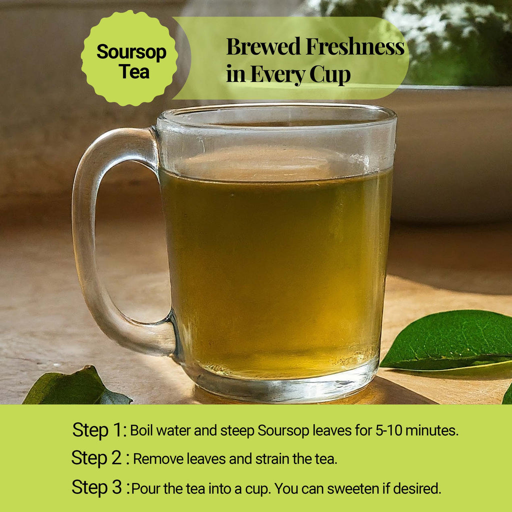 200+ Whole Dried Soursop Leaves – 2.6 oz , 100% Natural Soursop Tea (Graviola Leaves), Caffeine-Free Herbal Tea (Hoja Guanabana) Akshit