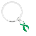 Split Style Green Ribbon Key Chains The Awareness Company