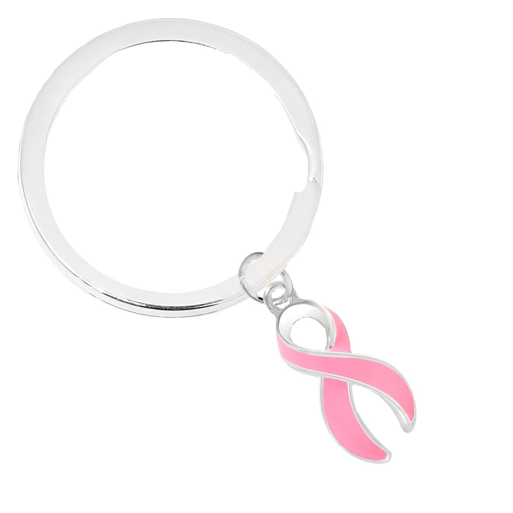 Split Style Pink Ribbon Key Chains The Awareness Company