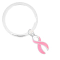 Split Style Pink Ribbon Key Chains The Awareness Company