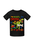 Boys Ready To Crush Third Grade Short Sleeve Tee Shirts for Back To School NicholesGifts