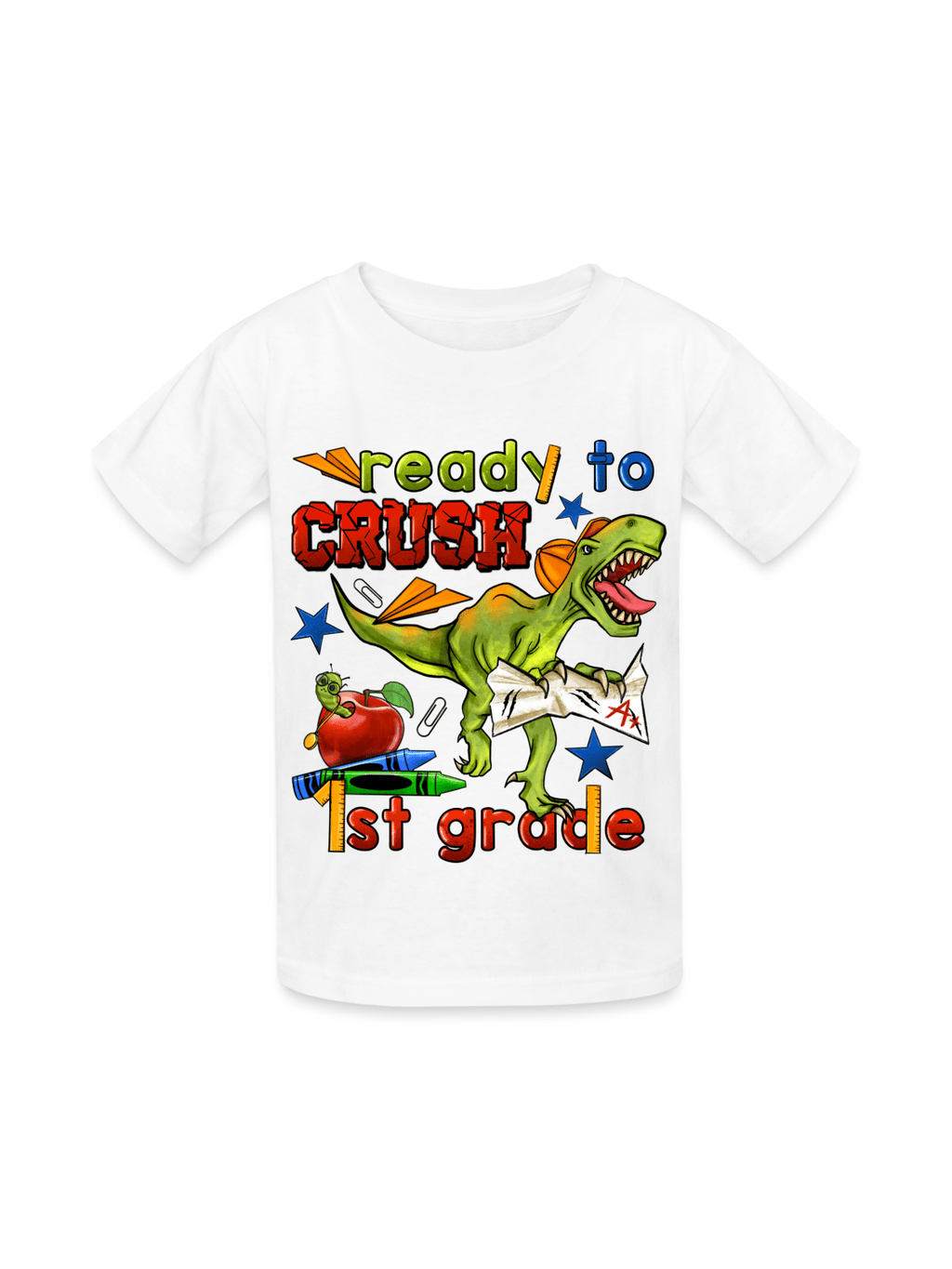 Boys Ready To Crush First Grade Short Sleeve Tee Shirts for Back To School NicholesGifts