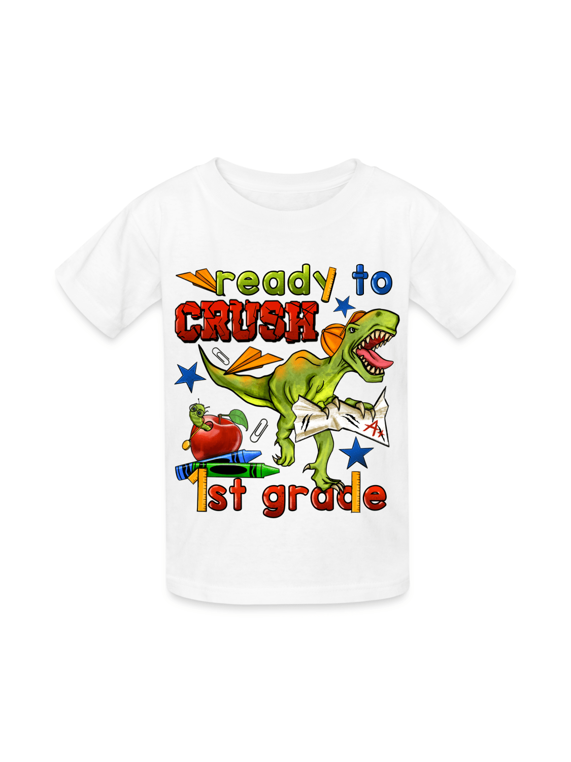Boys Ready To Crush First Grade Short Sleeve Tee Shirts for Back To School NicholesGifts