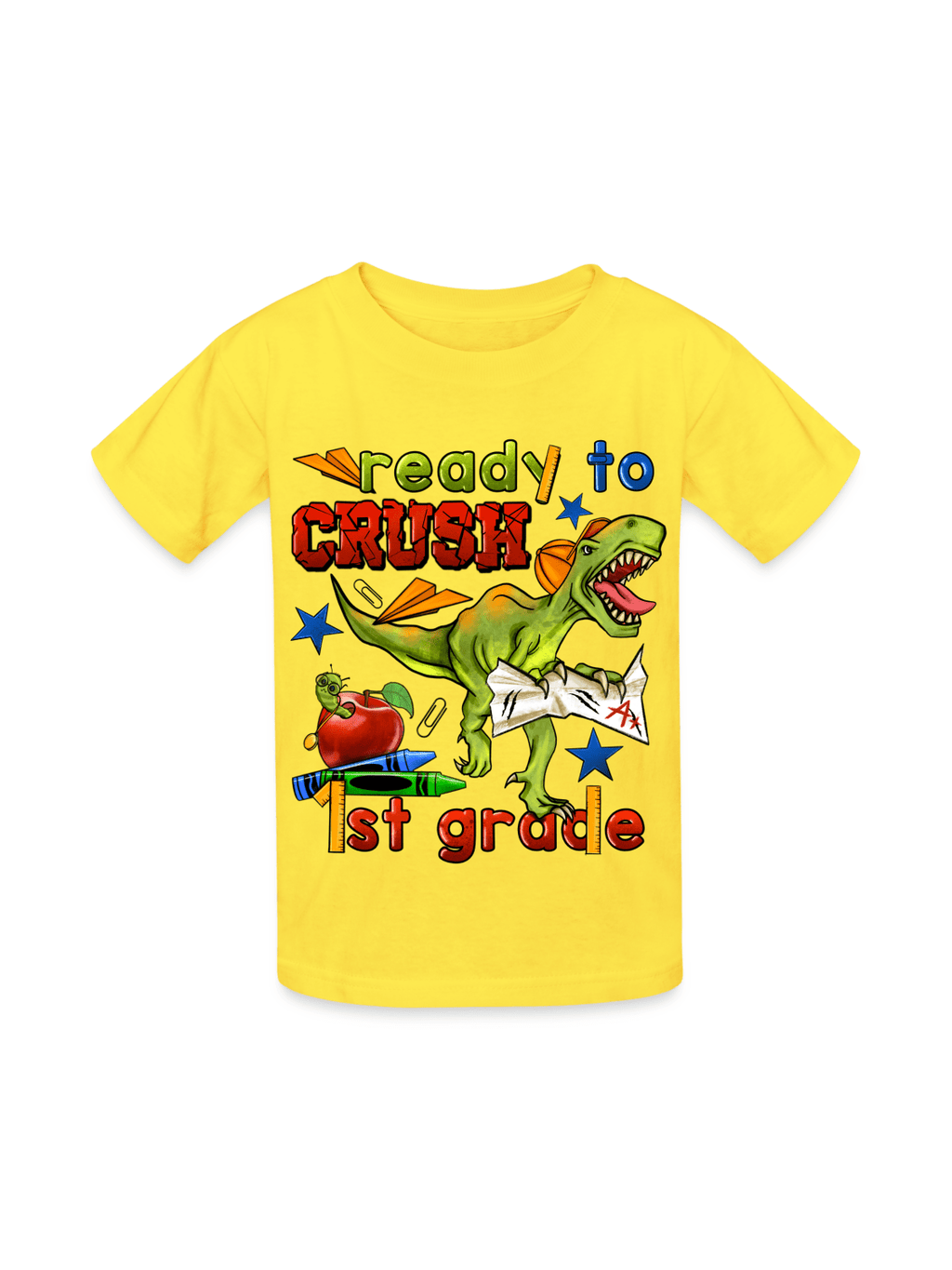 Boys Ready To Crush First Grade Short Sleeve Tee Shirts for Back To School NicholesGifts