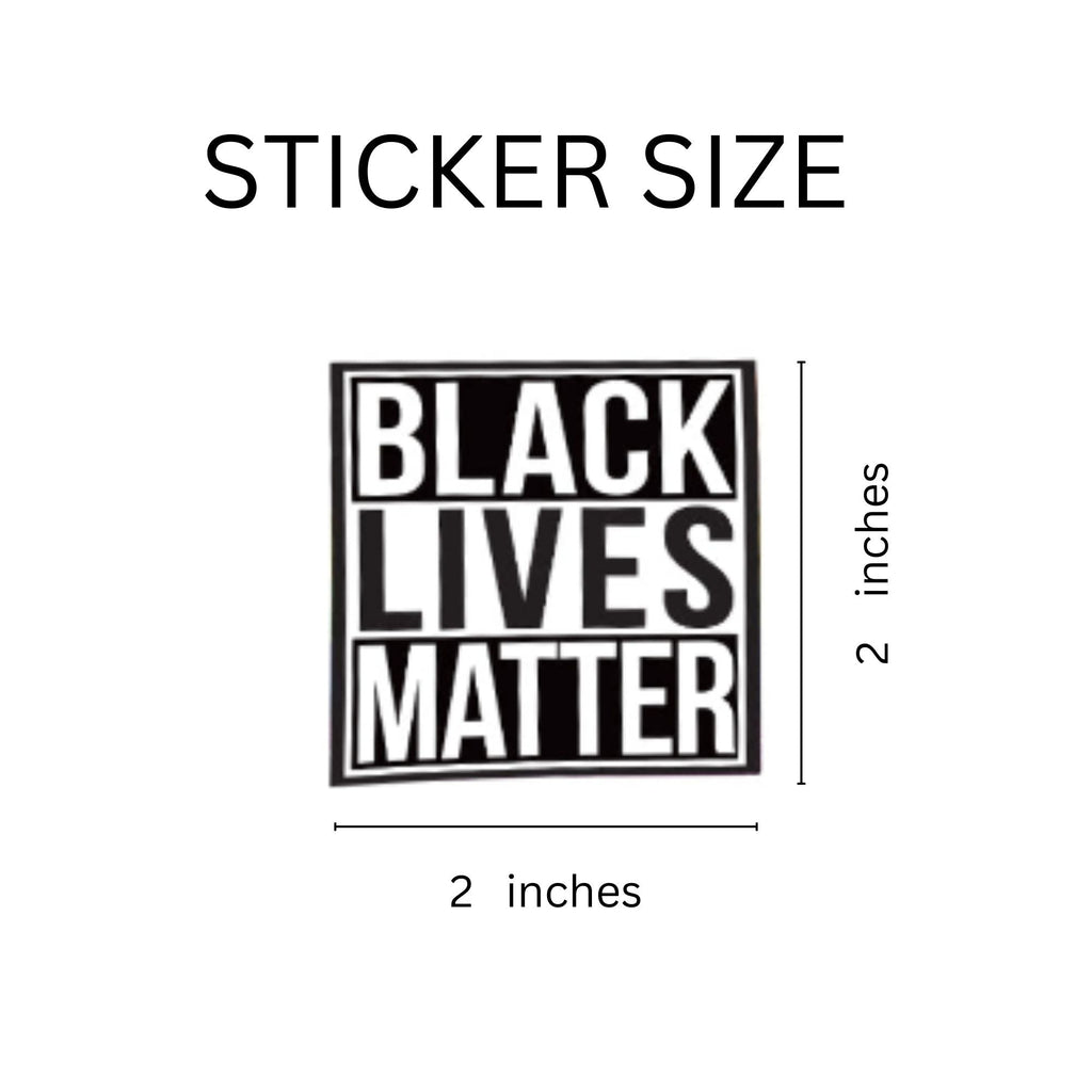 Square Black Lives Matter Stickers (250 Stickers) The Awareness Company
