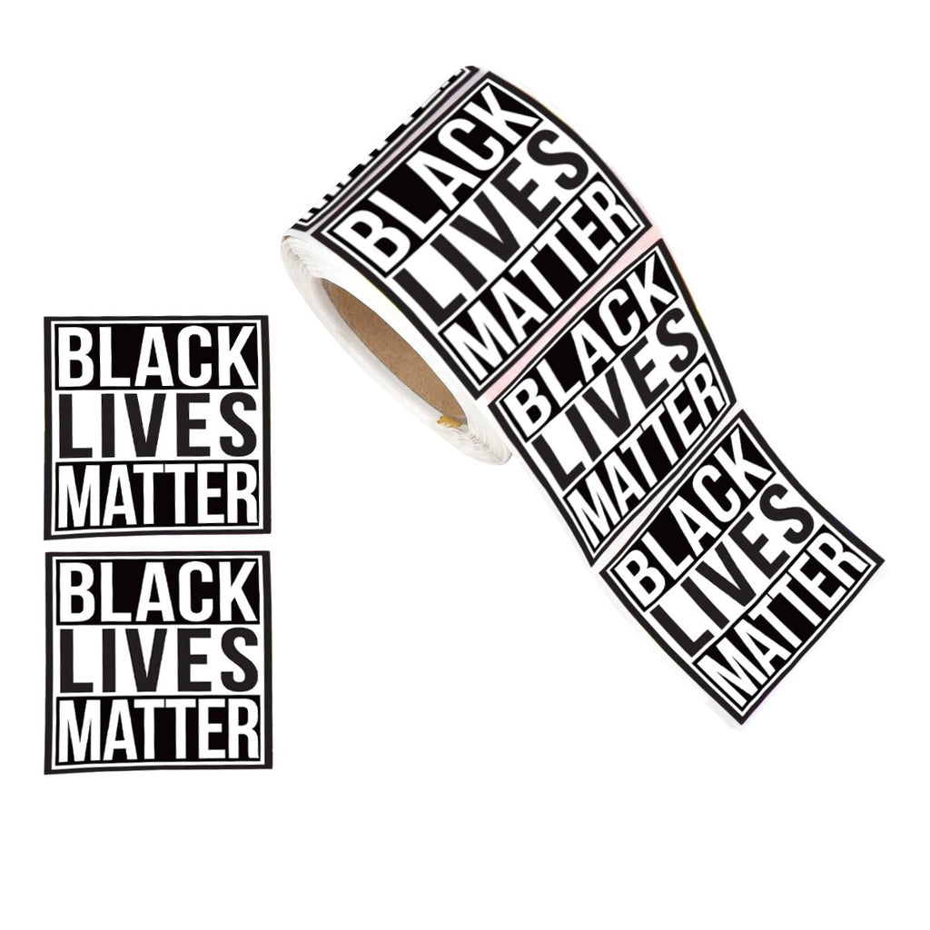Square Black Lives Matter Stickers (250 Stickers) The Awareness Company