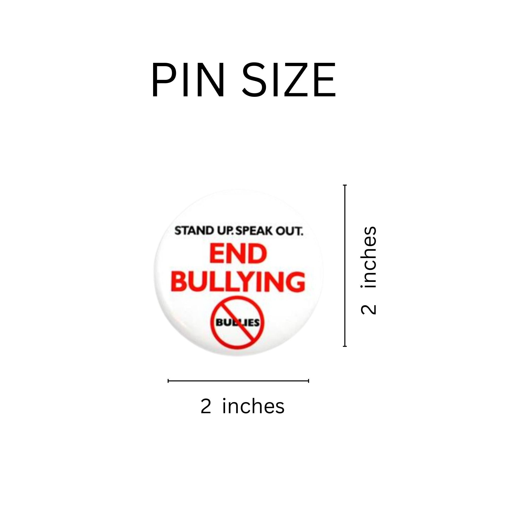 Stand Up Speak Out End Bullying Pins The Awareness Company