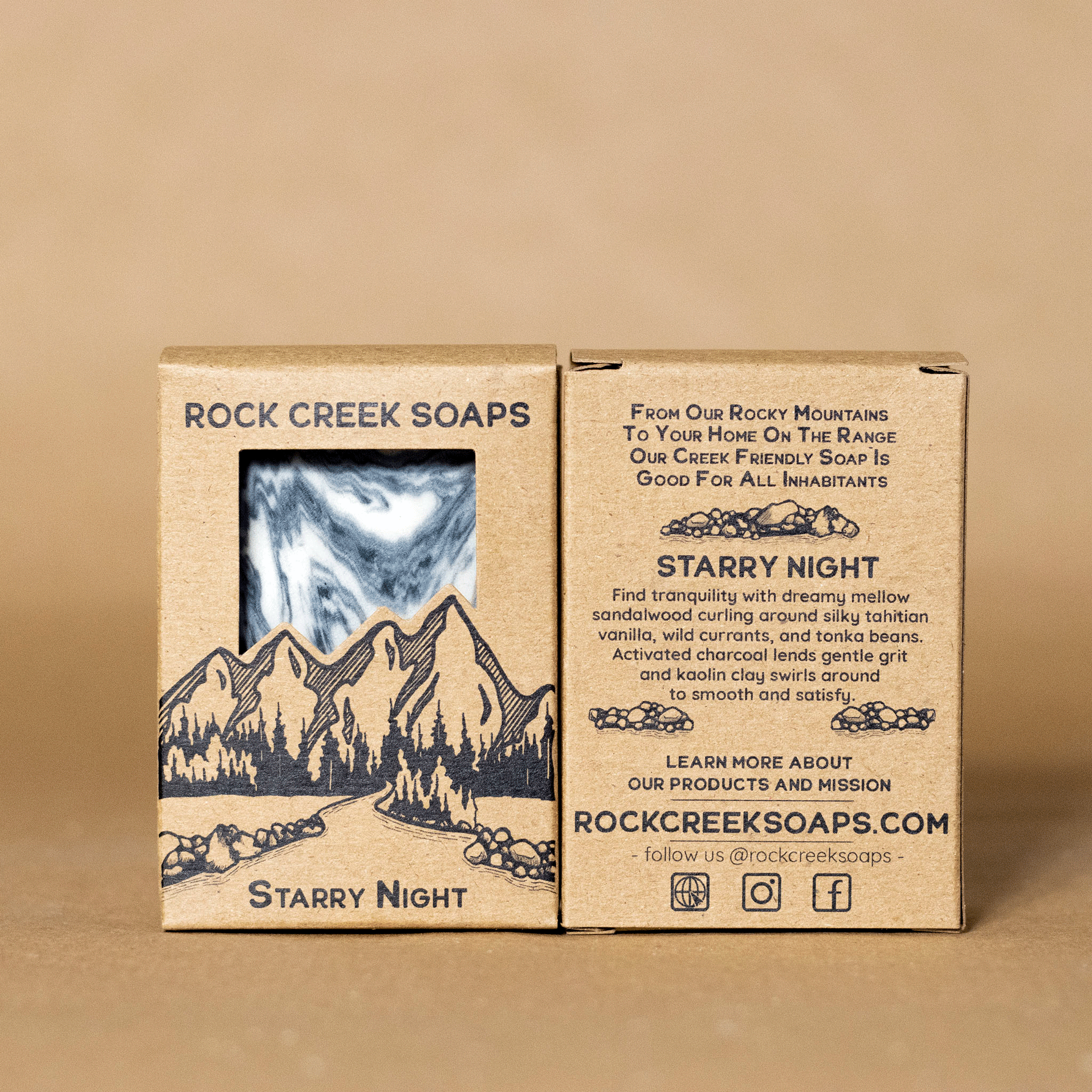 STARRY NIGHT SOAP | Sandalwood, Wild Currants, & Vanilla Rock Creek Soaps