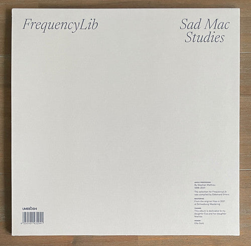 Stephan Mathieu - FrequencyLib / Sad Mac Studies | Mint (M) Mint (M) Love Vinyl Records