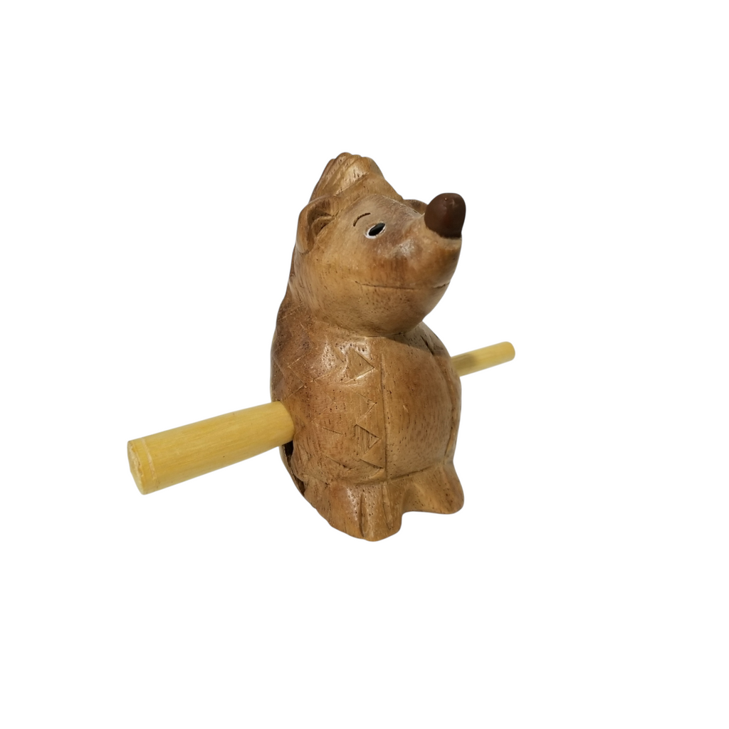 Wooden Musical Porcupine Percussion Instrument Music Frog Co