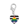 Straight Ally Flag Heart Hanging Charms The Awareness Company