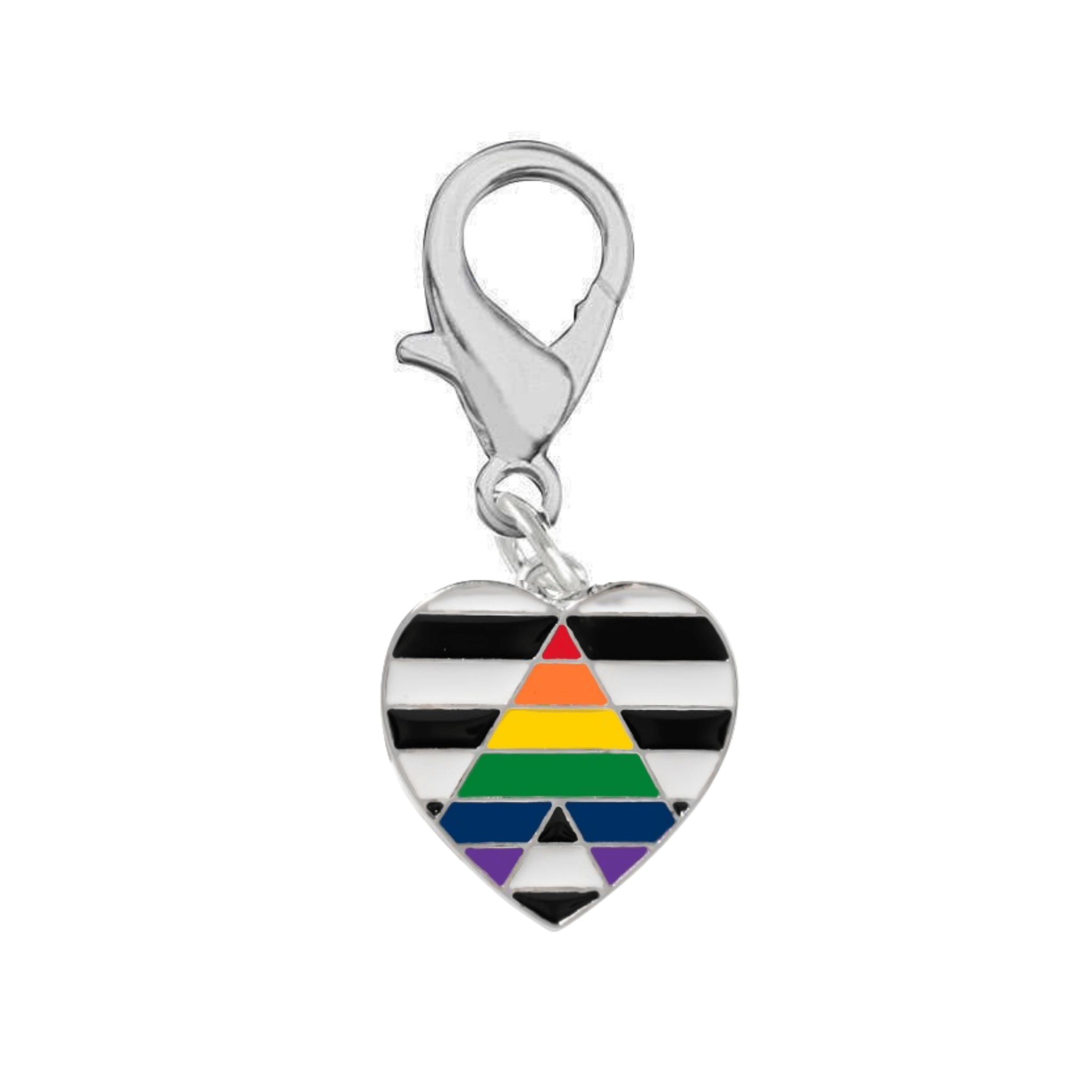 Straight Ally Flag Heart Hanging Charms The Awareness Company