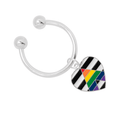 Straight Ally Flag Heart Horseshoe Key Chains The Awareness Company