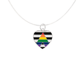 Straight Ally Flag Rectangle Necklaces The Awareness Company