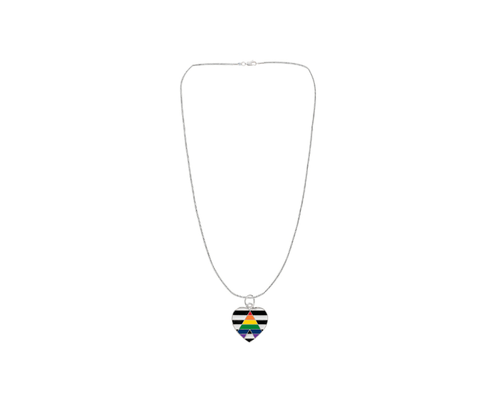 Straight Ally Flag Rectangle Necklaces The Awareness Company