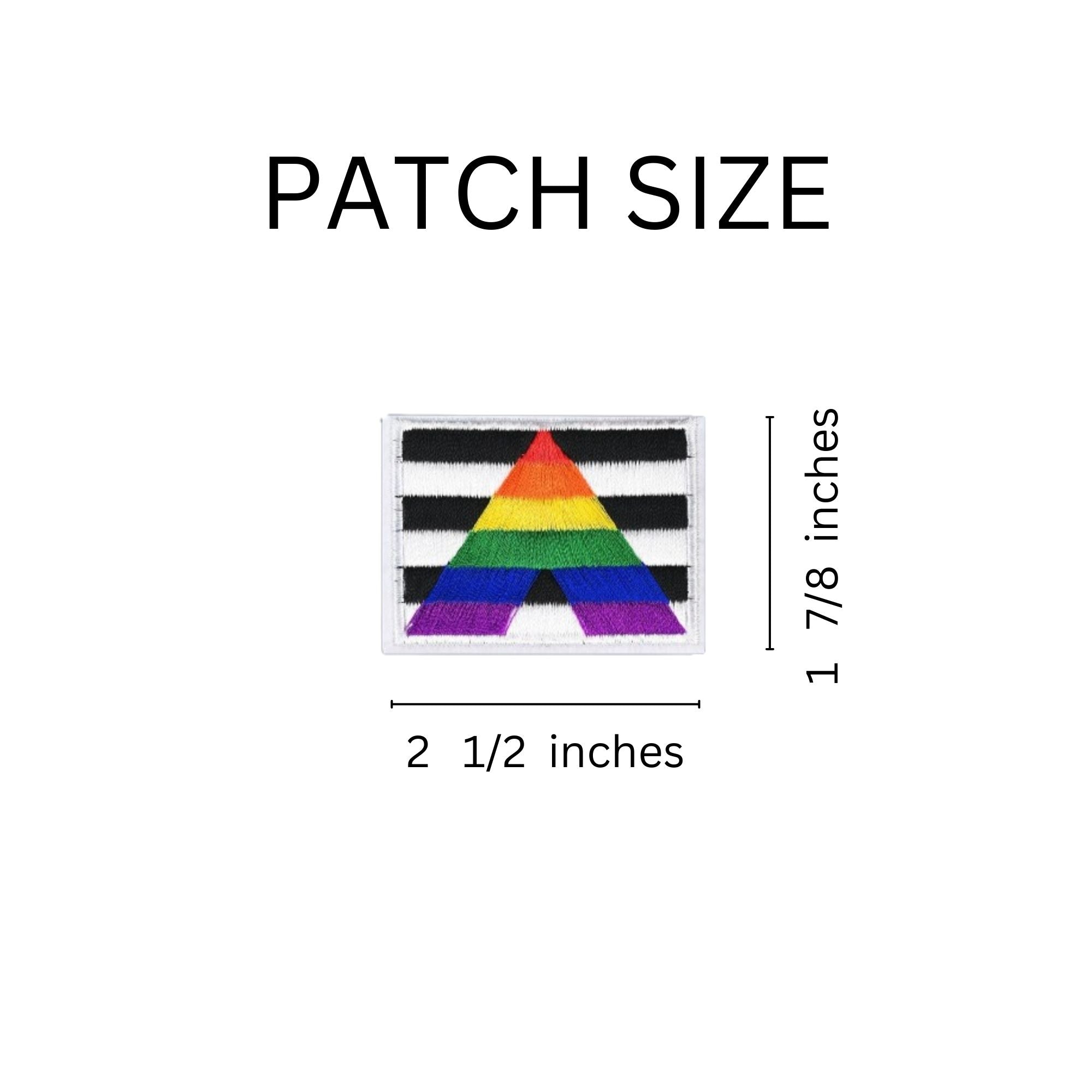 Straight Ally Flag Sew-On/Iron-On Patches The Awareness Company