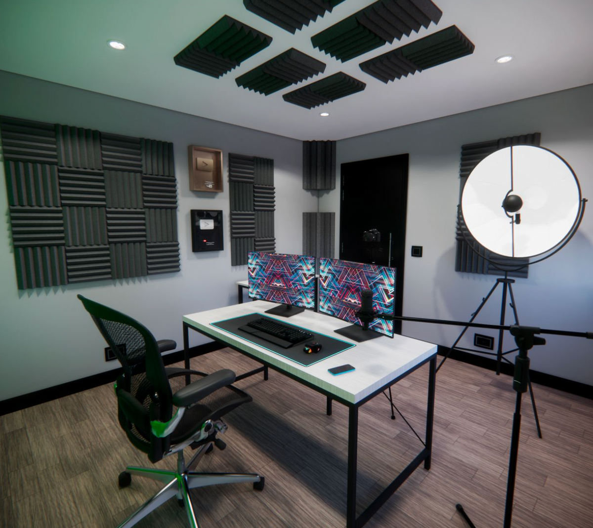 Acoustic Foam Panels For Streaming - Eliminate Echoes And Get Better Sound Clarity SoundAssured