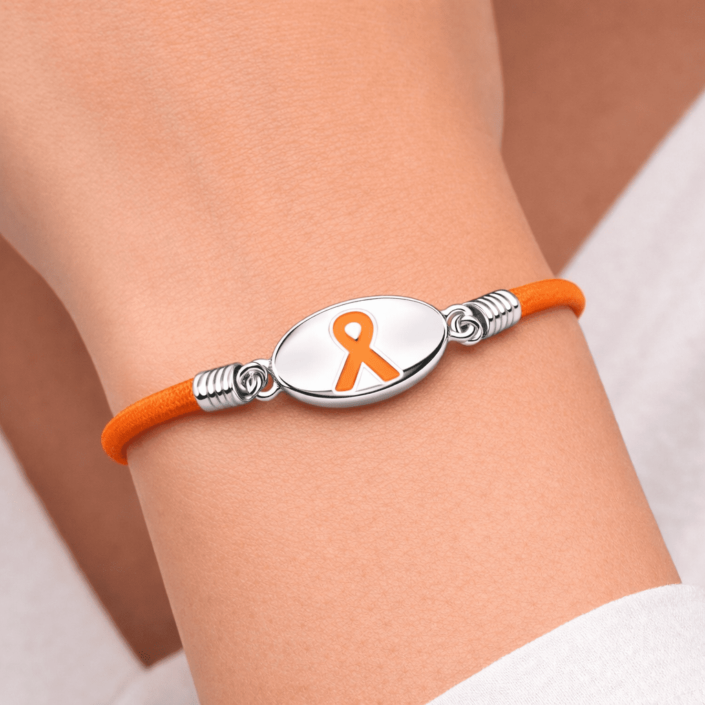 Stretchable Orange Ribbon Bracelets The Awareness Company