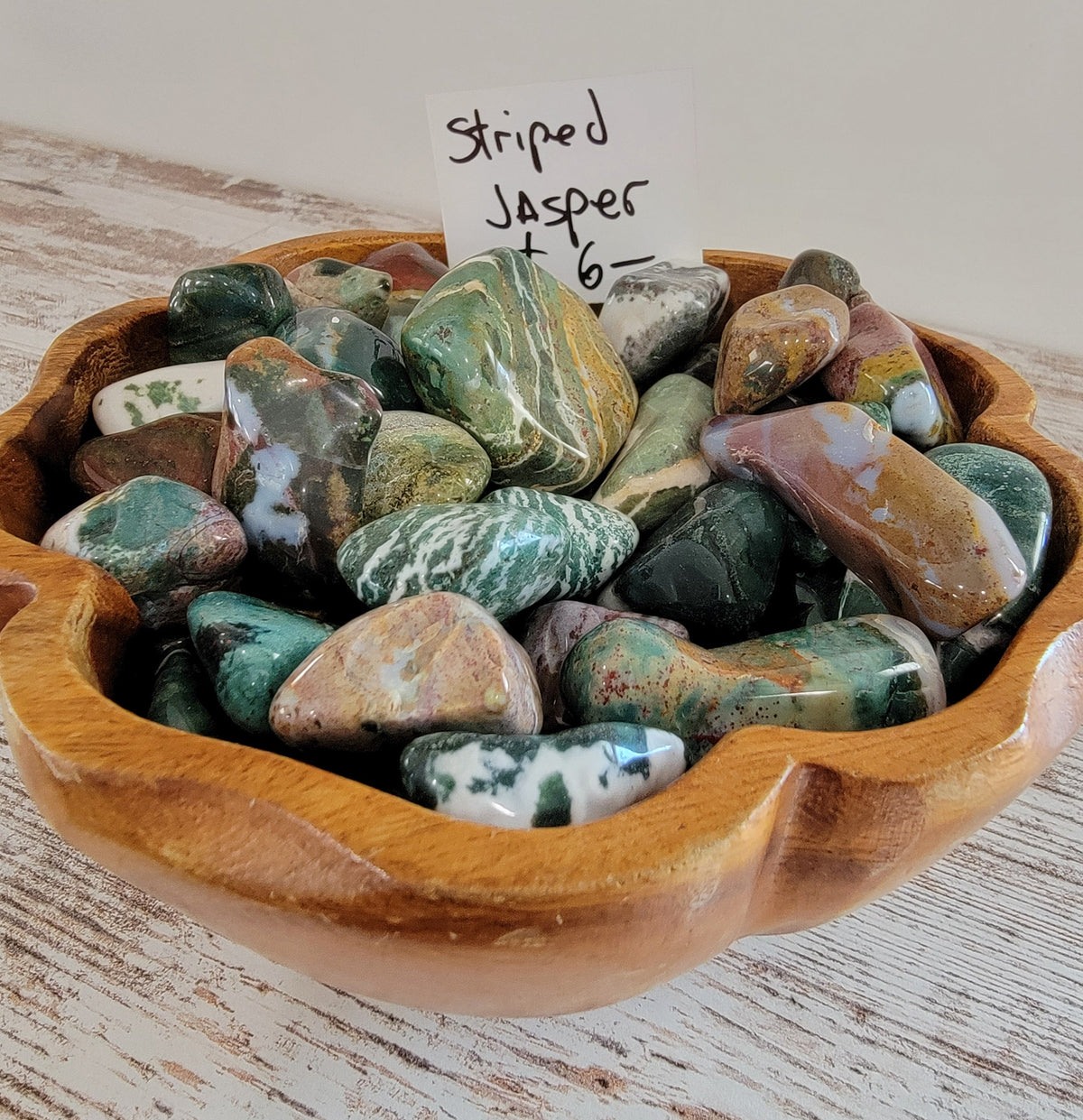 Striped Jasper Tumbled Stones - Beautiful Color Variations for Healing and Decor High Ho Gems and Crystals
