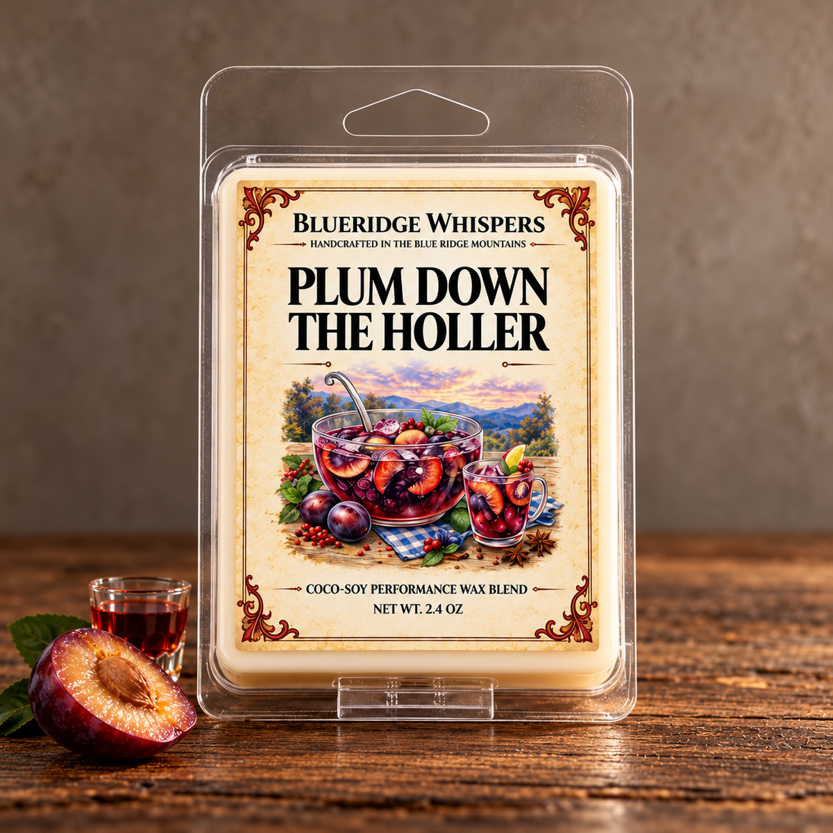 Plum Down The Holler Wax Melts Blue Ridge Whispers