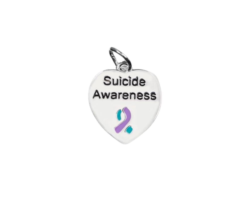 Suicide Awareness Heart Charms The Awareness Company