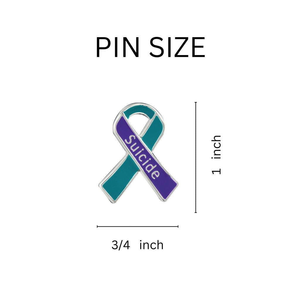 10 Pack of Suicide Awareness & Prevention Ribbon Pins The Awareness Company