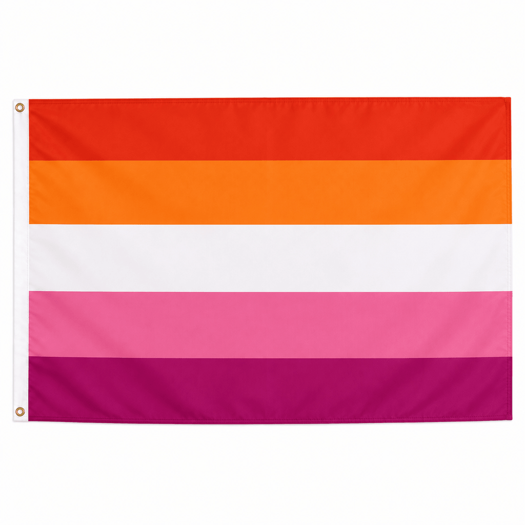 Sunset Lesbian 3 Feet by 5 Feet Nylon Flag The Awareness Company