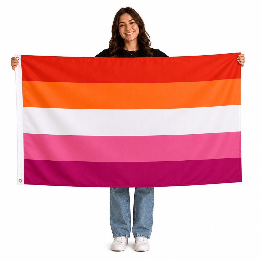 Sunset Lesbian 3 Feet by 5 Feet Nylon Flag The Awareness Company