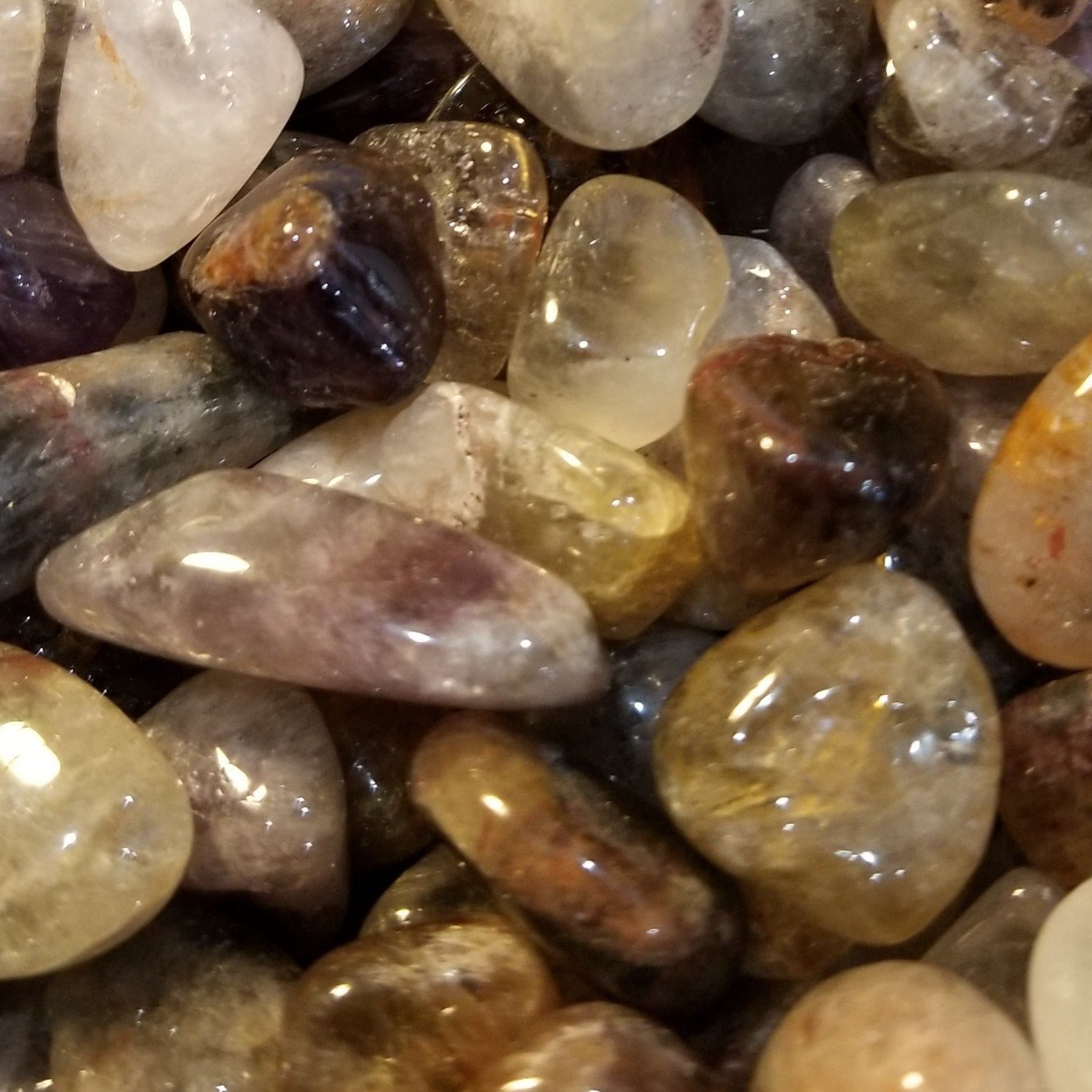Super 7 Melody Stone Chips - Tumbled Mixed Colors for Spiritual Growth & Healing High Ho Gems and Crystals