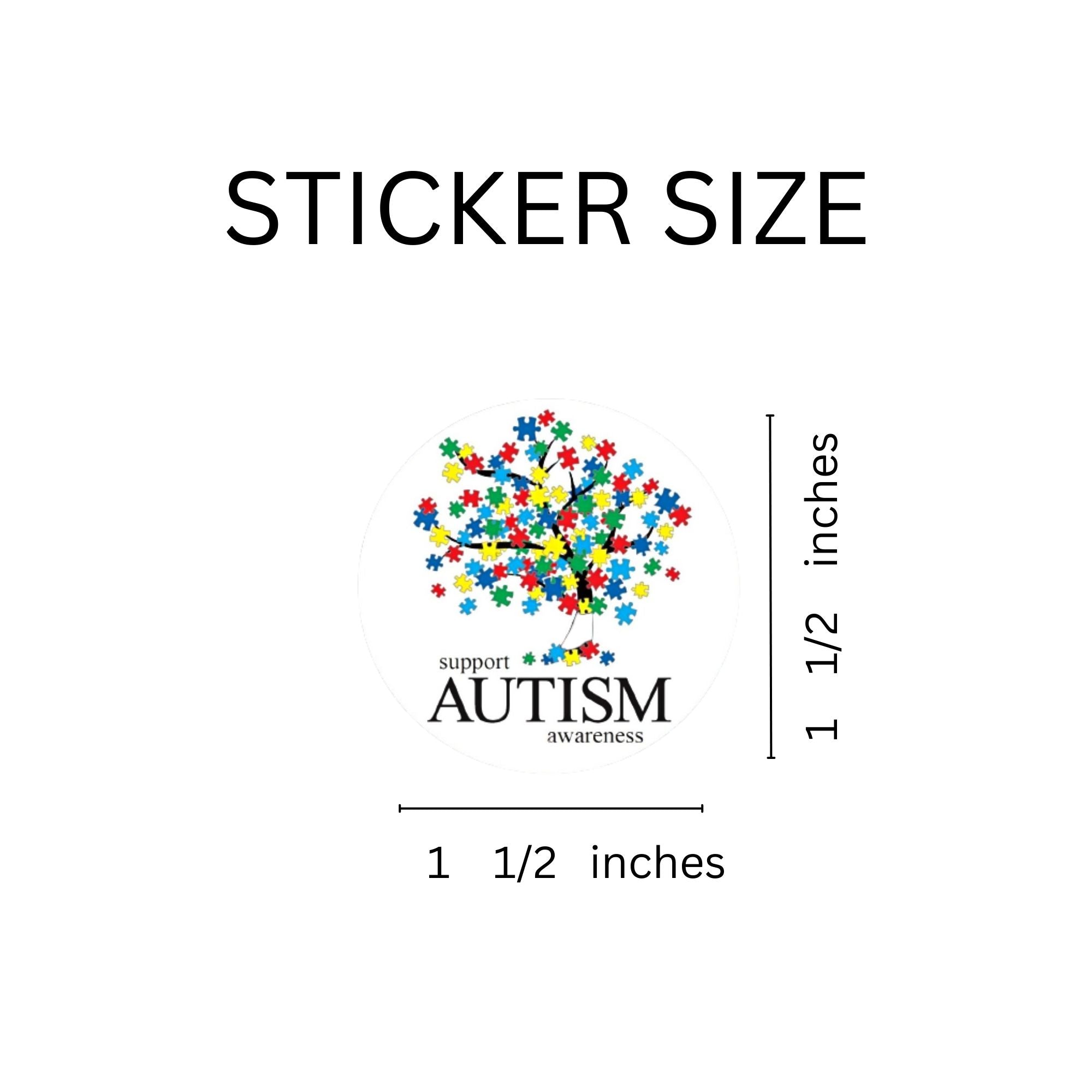 Support Autism Awareness Tree Stickers The Awareness Company