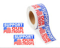 Support Our Troops Flag Stickers (250 per Roll) The Awareness Company