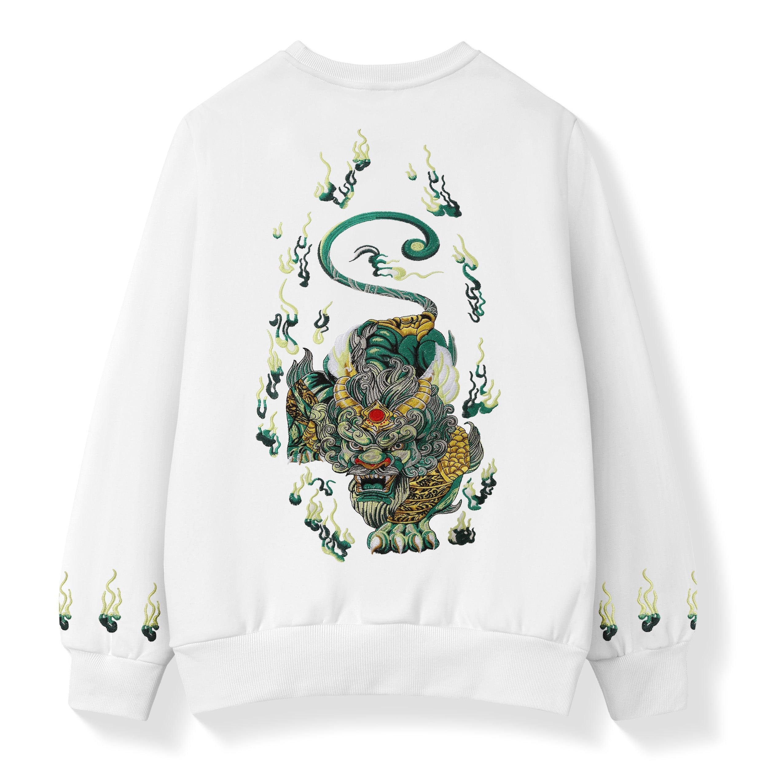 SW9007 Emerald Kirin Embroidery Sweater Niepce