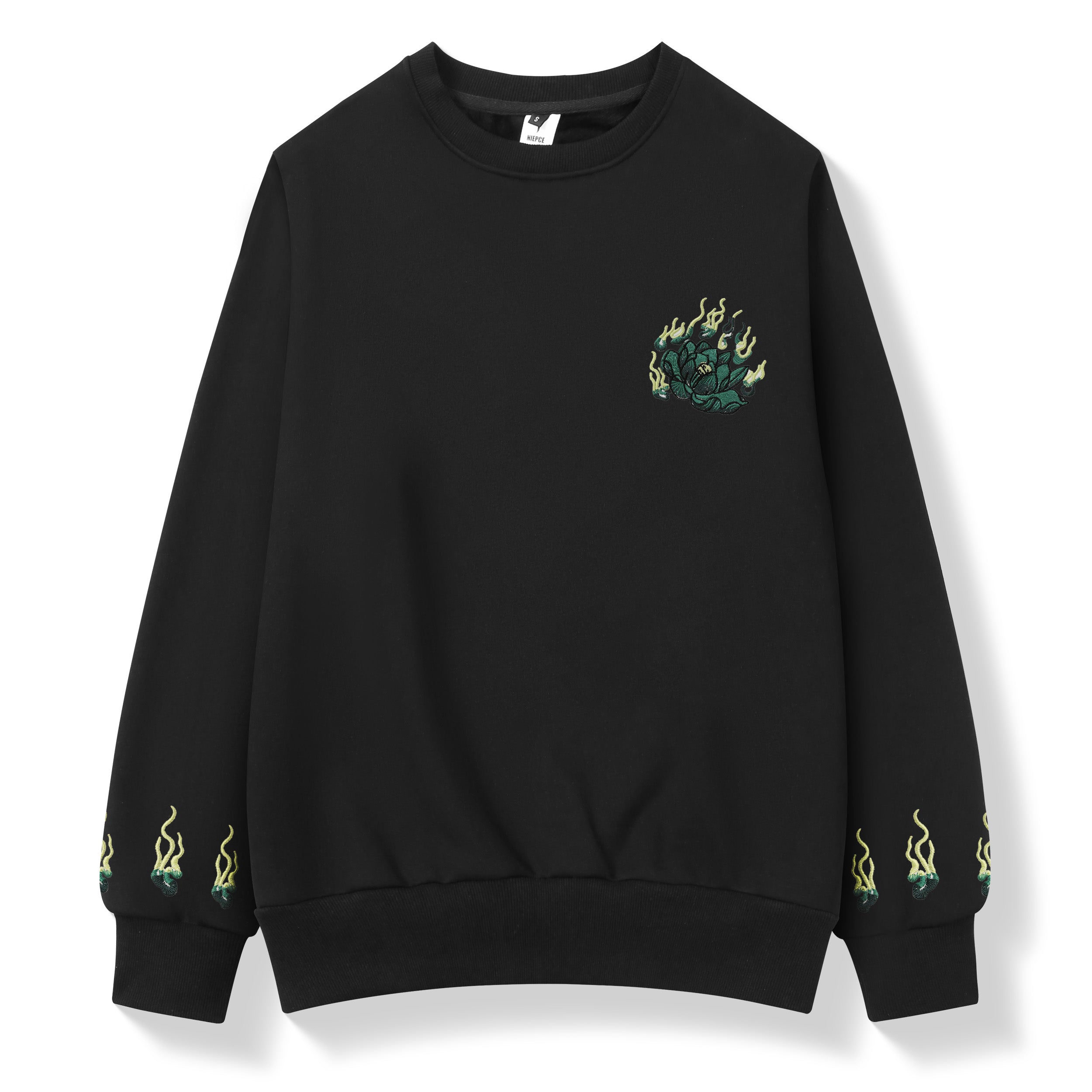 SW9007 Emerald Kirin Embroidery Sweater Niepce