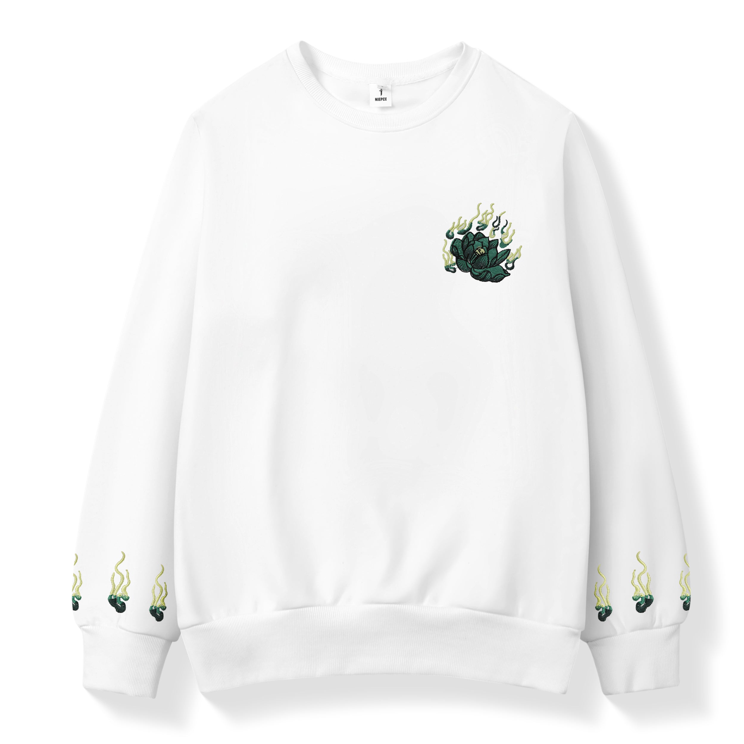 SW9007 Emerald Kirin Embroidery Sweater Niepce