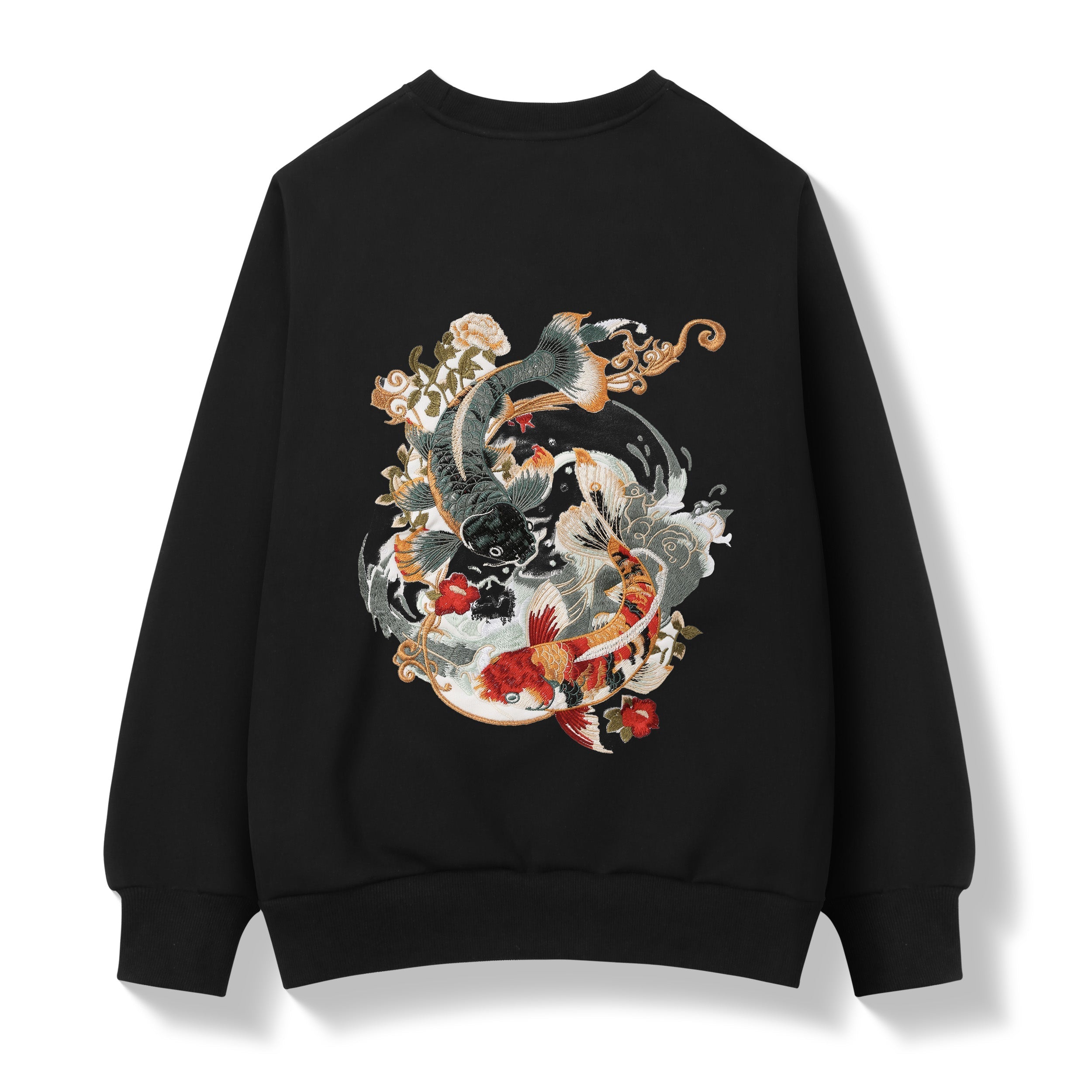 SW9008 Yin Yang Koi Embroidery Sweater Niepce