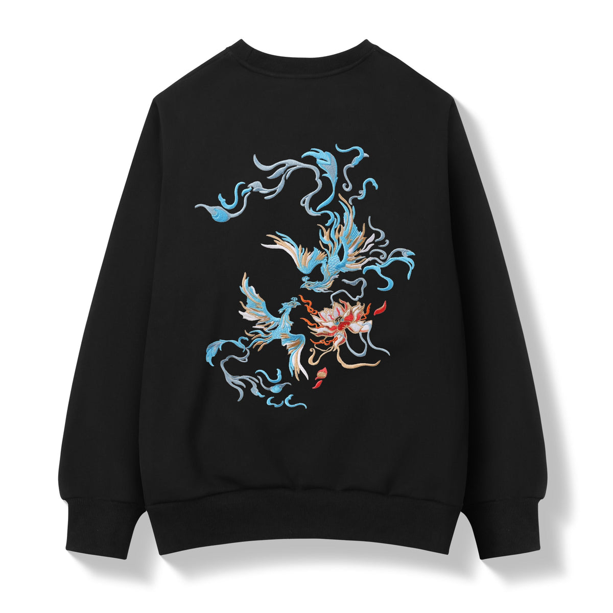 SW9010 Blue Phoenix Embroidery Sweater Niepce
