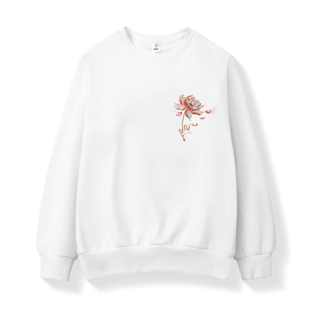 SW9010 Blue Phoenix Embroidery Sweater Niepce